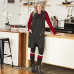 Legging frimas noir et bordeaux