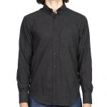 Chemise pour homme twill charbon