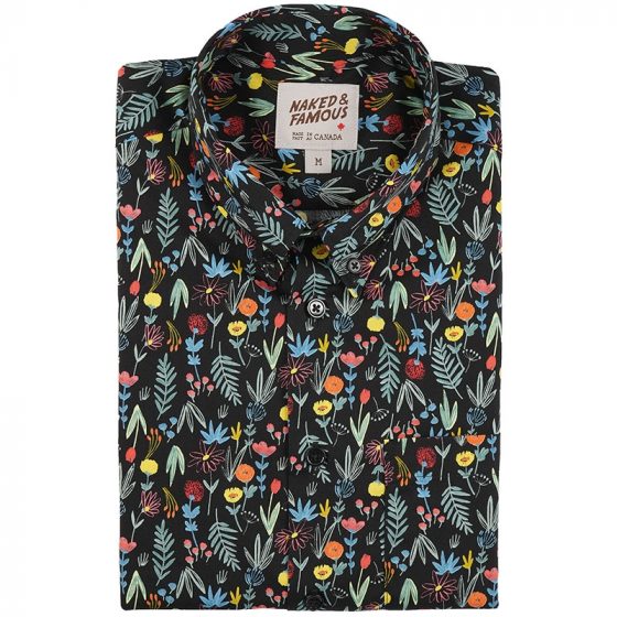 Chemise pour homme fleurs colorées