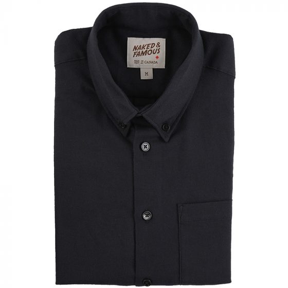 Chemise pour homme twill noir