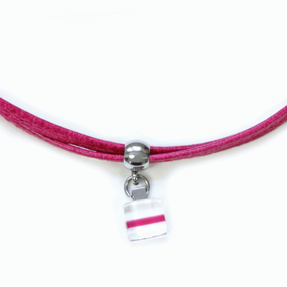 Collier choker Daly rose