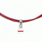 Collier choker Daly rouge
