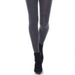 Graphite mix Merino wool tights