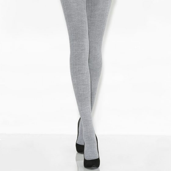 Flanelle Merino wool ribbed tights