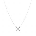 Collier flèches croisées argent