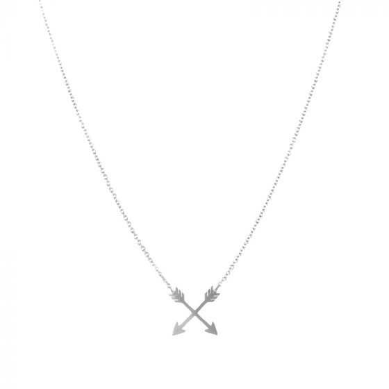 Collier flèches croisées argent