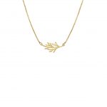 Collier pendentif de branche or