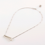 Bao pearl & pewter necklace