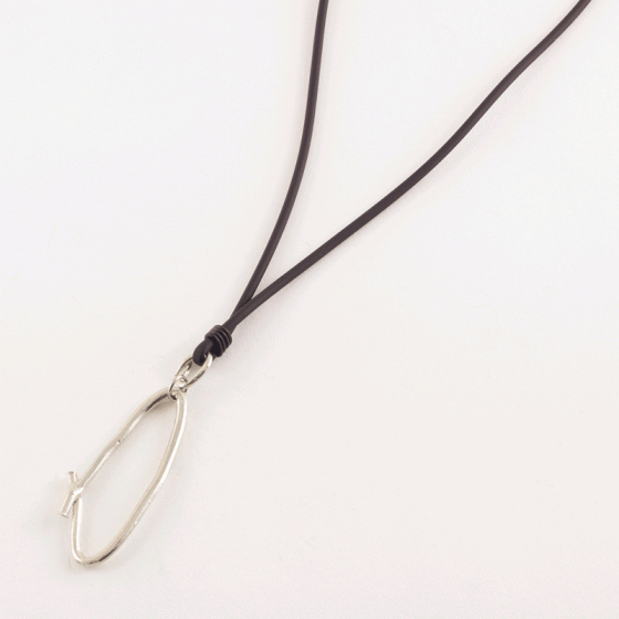 Drosea pewter necklace