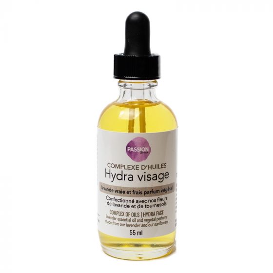 Complexe d'huiles Hydra visage lavande et frais parfum végétal