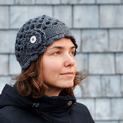 Chouette chapeau crocheté