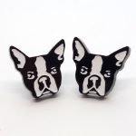 Boucles d'oreilles Boston terrier