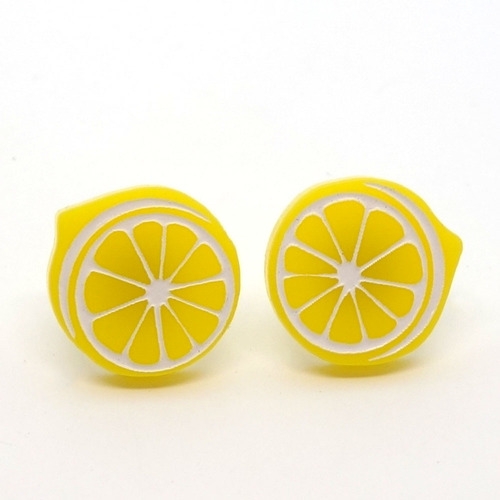 Boucles d'oreilles citron