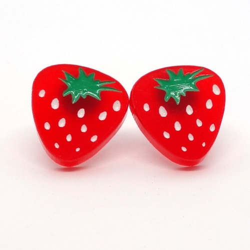 Boucles d'oreilles fraise