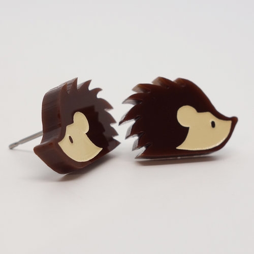 Hedgehog earrings