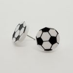 Boucles d'oreilles ballon soccer