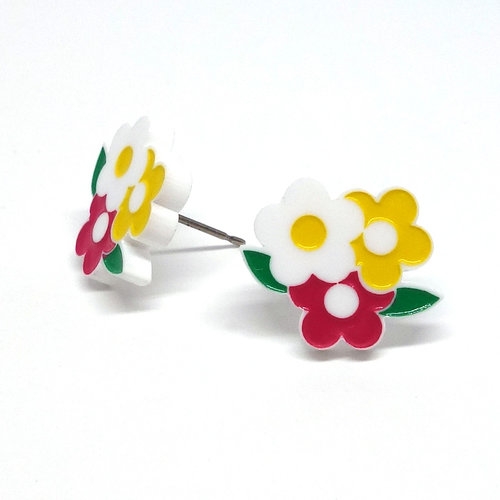 Small flowers earrings