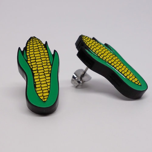 Corn earrings