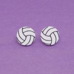 Boucles d'oreilles ballon volleyball