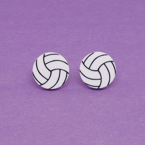 Boucles d'oreilles ballon volleyball