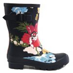 Floral rain boots