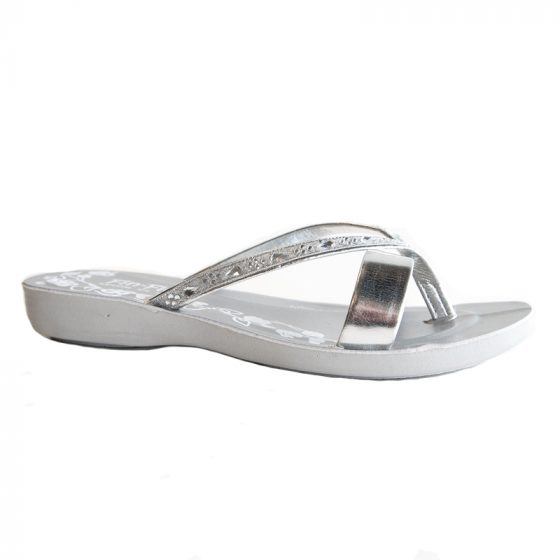 Silver diamonds sandals