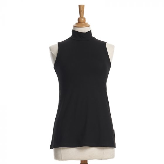 Black ''Saturne'' tank top