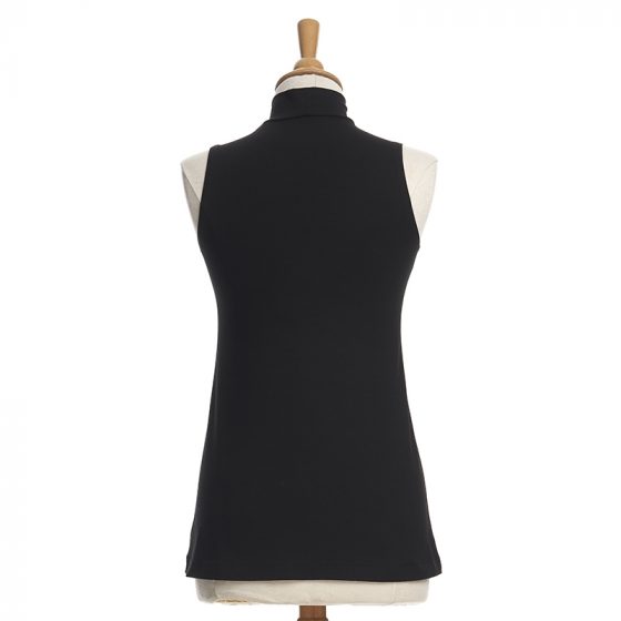 Black ''Saturne'' tank top