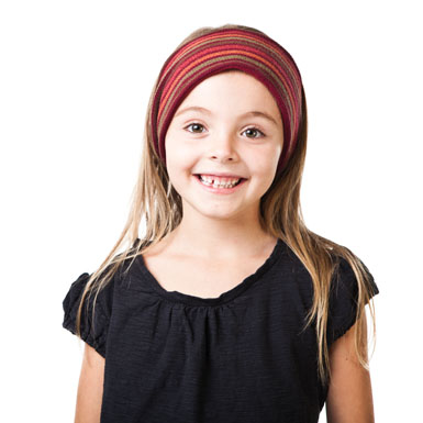 Fleece lined headband for children