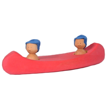 Wooden canoe for the bath