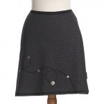 Denim grey ''Galilée'' skirt