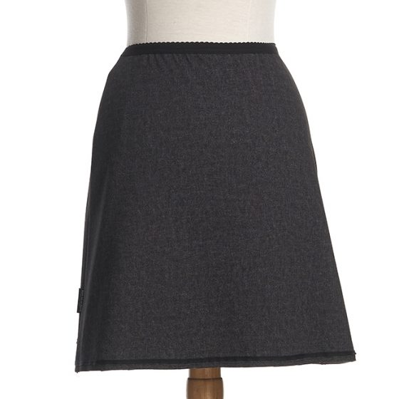 Denim grey ''Galilée'' skirt