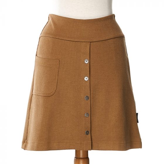 Camel corduroy ''harfang'' skirt