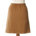 Camel corduroy ''harfang'' skirt