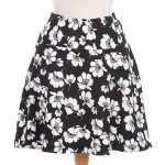 Jupe hola Floral noir