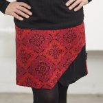 Black and red mandalas Supernova skirt