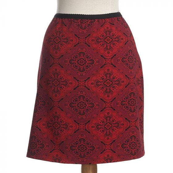 Black and red mandalas Supernova skirt