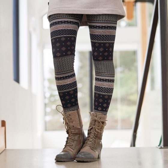 Legging toundra bandes mosaïques