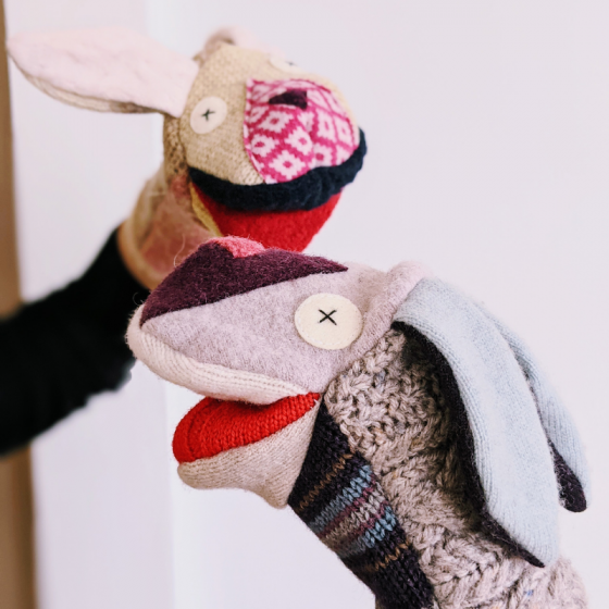 Rabbit puppet