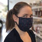 Masque de protection de fabrication artisanale réversible et unisexe pour adultes-Masq adul cerise-paisle