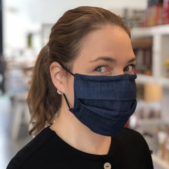 Masque de protection de fabrication artisanale réversible et unisexe pour adultes