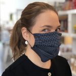 Masque de protection de fabrication artisanale réversible et unisexe pour adultes