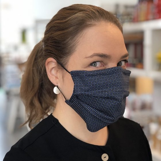 Masque de protection de fabrication artisanale réversible et unisexe pour adultes