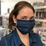 Masque de protection de fabrication artisanale réversible, taille unique et unisexe-Masq plum de p