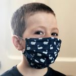 Masque de protection de fabrication artisanale réversible pour enfants-Masq enf hib - bal