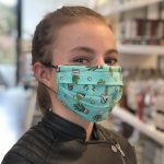 Reversible handcrafted protection mask for children