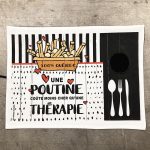 Napperon porte-ustensiles Poutine