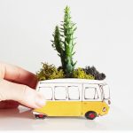 Cache-pot Petit westfalia jaune