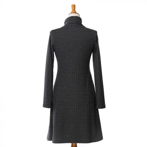 Robe aurore gaufré gris & noir