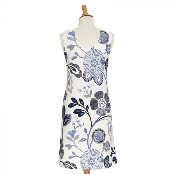 Blue flowers Capucine reversible dress